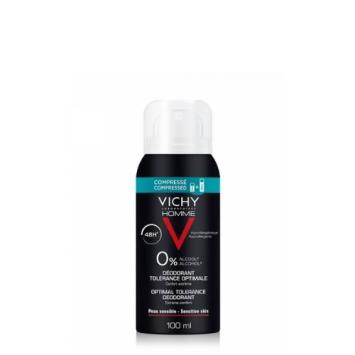 Vichy Homme Deodorant Compressed Gevoelige Huid Spray 48u 100ml (B)